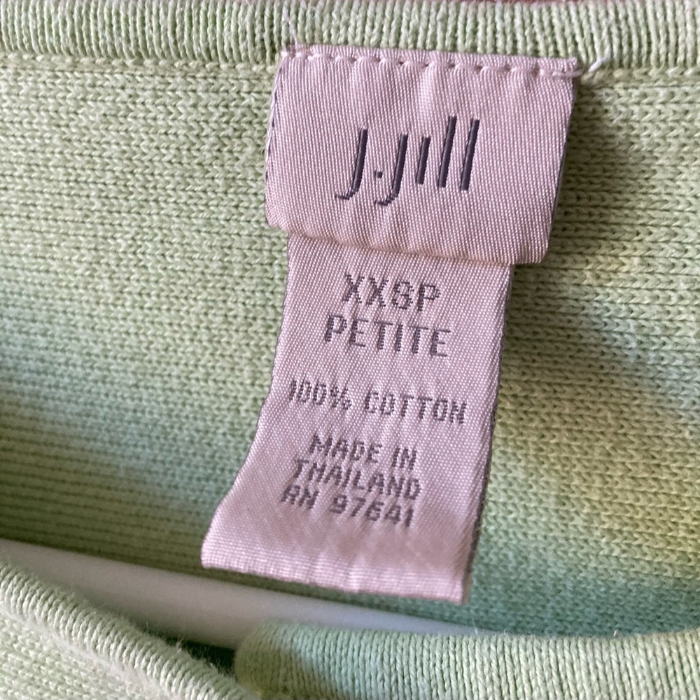 JJill Spring green cardigan
